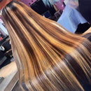 (Super Deal)210% Density Honey Blonde Piano Highlights Hd Transparent Lace Human Hair Wigs Free Part 13x4/5x5 Body Wave Wig