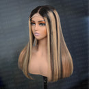 (Super Sale)Megalook New Arrival Balayage Highlight Colored Bob Wigs Wear & Go Glueless 5x5 HD Lace Human Hair Wigs