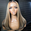 (Super Sale)Megalook New Arrival Balayage Highlight Colored Bob Wigs Wear & Go Glueless 5x5 HD Lace Human Hair Wigs