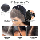 Pre Cut Lace | Glueless 13x4 Real HD Lace Wig Breathable Dome Cap Hd Glueless Wig Body Wave Human Hair Wear& Go Wig