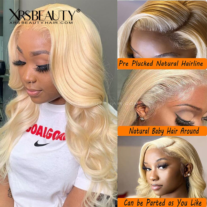 Xrs Beauty Hair 613 Blonde Body Wave Wig 13x4 Lace Front Remy Human Hair Wig [CFW02]