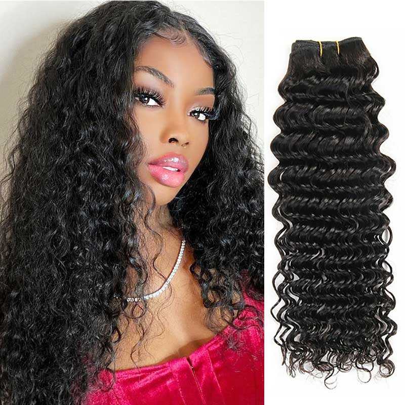 Ali Grace 12A Grade Deep Wave Curly Hair 1 Piece 100% Virgin Human Hair Bundles