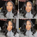 Undetectable 5x5 13x4 Glueless Hd Lace Wig New High Density Elegant Natural Black Wavy Wigs