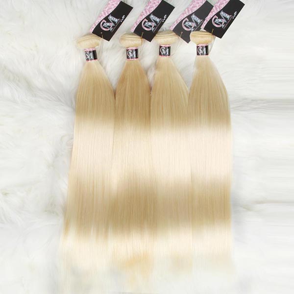 613 Blond Color Straight Virgin Hair Bundles Deal 1/3/4Pcs