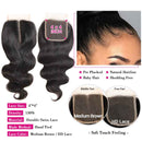 Ali Grace Hair Body Wave Hair Bundles 3Pcs With 4x4 Lace Closure