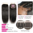 Ali Grace Brazilian Straight Hair Bundles 3 Pcs With 4x4 Lace Closure