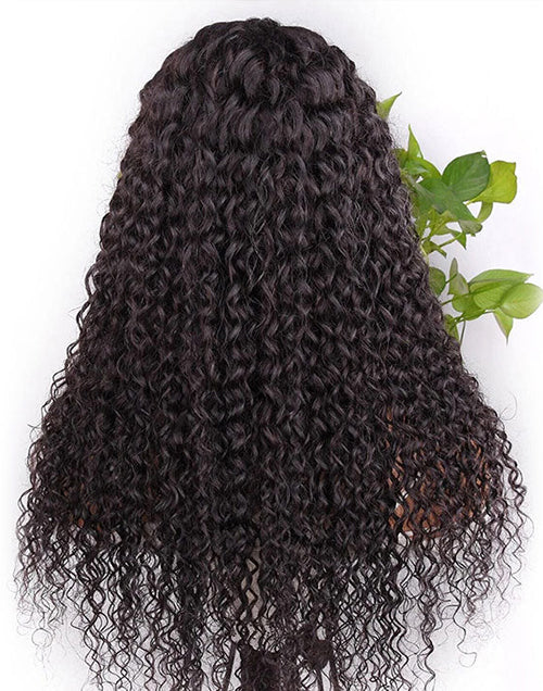 Jessies Wig Crystal Lace 5x5 Glueless Lace Deep Curly Human Hair Closure Wigs (Install In 5 Mintues)