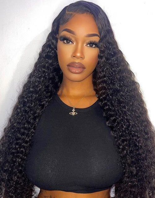 Jessies Wig BUY 1 GET 1 FREE Buy 18" Glueless Cyrstal HD Lace Curly 13x4 Lace Front Human Hair Wigs