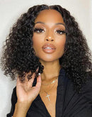 Jessies Wig Buy 2 Wigs= $99.99 10" Curly Thin Part Bob Wig+10" Straight V Part Bob Wig