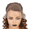 Xrs Beauty Hair Ombre Brown With Dark Roots Loose Wave 13x4 Front Lace Wig 1b4 Pre Plucked With [CXW38]