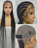 Jessies Wig Full Handmade Box Braided Wigs For Women knotless Braids Lace Wig With Baby Hair