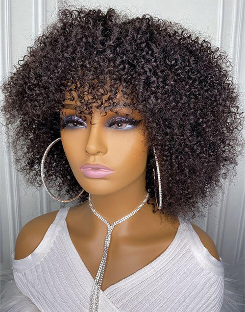 Jessies Wig BUY 1 GET 2  $129.99=14" Body Wave U Part Wig+10" Curly Bob Wig With Bangs