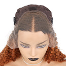 Xrs Beauty Hair Ombre Brown Curly 13x4 Lace Front Wig 180% Density  Brazilian Virgin Hair Lace Front Pre Plucked [CXW15]