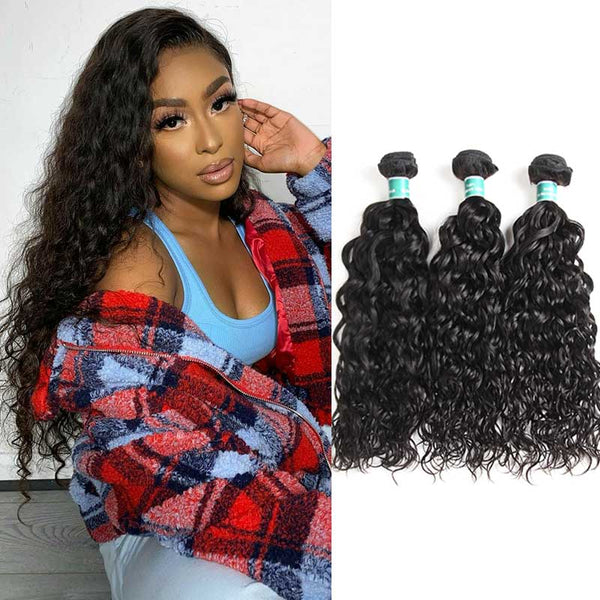 Ali Grace 3 Pcs Water Wave Virgin Human Hair Bundles