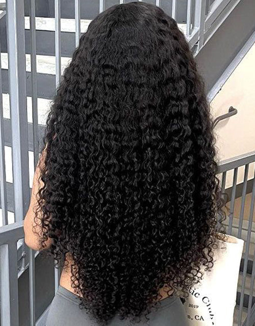 Jessies Wig BUY 1 GET 1 FREE Buy 18" Glueless Cyrstal HD Lace Curly 13x4 Lace Front Human Hair Wigs