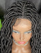 Jessies Wig Full Lace Braided Wig Faux Locs Wig Boho Locx Handmade Wig for Women