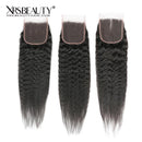 Xrs Beauty Hair 5x5 HD Lace Closure Kinky Straight With 3 Bundles [CW03]