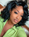 Jessies Wig Flash Deal $110 12" Wavy 13x4 Lace Front Bob Wig Glueless Human Hair Wig