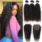 Xrs Beauty Hair 5x5 HD Lace Closure Kinky Curly With 3 Bundles [CW05]