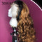 Xrs Beauty Hair Brown Omber Loose Wave 13x4 Front Lace Wig Human Hair [CFW39]