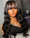 Jessies Wig Flash Deal $229.99 28"Body Wave Wig With Bangs Glueless Human Hair Wig