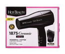 HOT BEAUTY 1875 CERAMIC MID SIZE POWERFUL DRYER