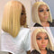 Aligrace 13x4 Lace Straight Glueless Bob Wigs Blonde Color