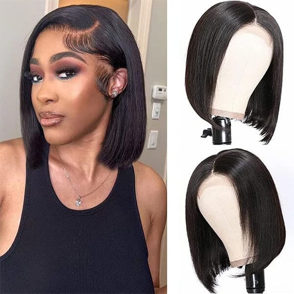 Aligrace Hair 13x4 HD Lace Frontal Bob Wigs