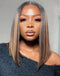 Jessies Wig 13x4 Ombre Highlight Bob Cut Lace Front Wig Mixed Color Brazilian Straight Hair Wigs