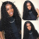 Xrs Beauty Hair 13x5 Lace Front Human Hair Water Wave Wig Pre Plucked Natural Layered Edge Hair [LFW07]