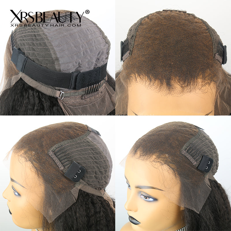 Xrs Beauty Hair Human Hair HD Lace Front Wig Italy Yaki 13x6 *NEW* CLEAR LACE & CLEAN HAIRLINE [LFW20]