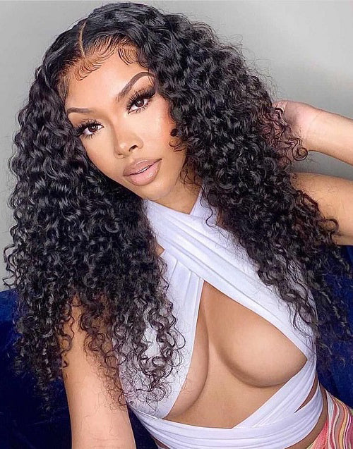 Jessies Wig Flash Deal $99.99 20" Deep Curly 4x4 Lace Human Hair Wig Glueless Wig