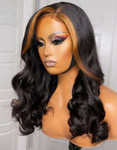 Jessies Wig Honey Blonde Summer Curls 13x4 Lace Front Human Hair Wig HD Lace 4x4 Lace Closure Wig