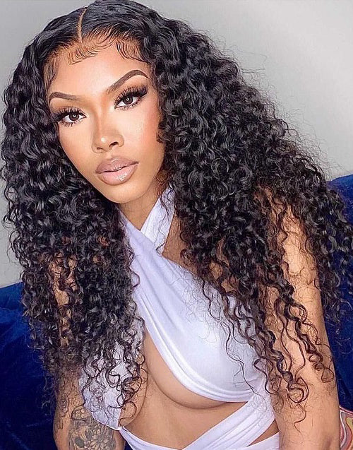 Jessies Wig Flash Deal $99.99 20" Deep Curly 4x4 Lace Human Hair Wig Glueless Wig