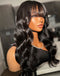 Jessies Wig Flash Deal $229.99 28"Body Wave Wig With Bangs Glueless Human Hair Wig