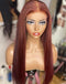 Jessies Wig Reddish Brown Straight 13x4 Lace Wig Glueless 4x4 Lace Closure Human Hair Wig