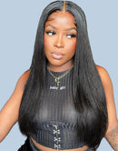 Jessies Wig Air Cap Straight 13x5 Glueless Crystal Lace Front Wig Breathable&Comfortable