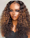 Jessies Wig Highlight Brown Curly 13x4 Lace Front Wig Full 4x4 Lace Closure Human Hair Wig