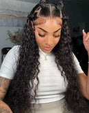 Jessies Wig Water Wave Full Lace Wig With 4C Hairline Edge Brazilian Human Hair Wigs