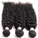 Xrs Beauty Hair 5x5 HD Lace Closure Kinky Curly With 3 Bundles [CW05]