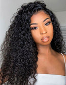 Jessies Wig Flash Deal $129.99 18" Water Wave 13x6 Deep Part Lace Frontal Glueless Human Hair Wig