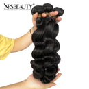 Xrs Beauty Hair Loose Wave Virgin Hair 3 Bundles with13x4 Lace Frontal [FW08]