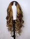 Jessies Wig Highlight Brown U Part Wig Glueless Body Wave P4/27# Color Human Hair Wig