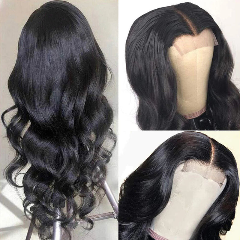 Dola Hair Glueless 4X4 Lace Closure Wig Body Wave Hair 180 Density