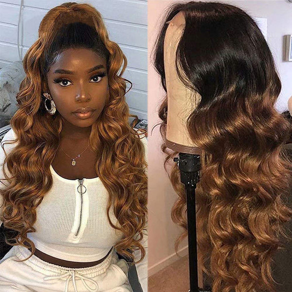 Dola Hair Loose Wave Highlight Lace Closure Wig 180% Density