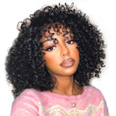 Ali Grace Full Machine Made Kinky Curly Wig With Bangs