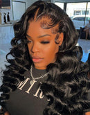 Jessies Wig Flash Deal $149.99 18" Pre Cut Lace Loose Deep 360 Crystal Lace Wig Bleached Knots Preplucked With Baby Hair