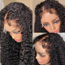 Dola Hair Realistic Type 4 Hairline Curly Baby Hair Frontal Human Hair Wig With Curly Kinky Edges