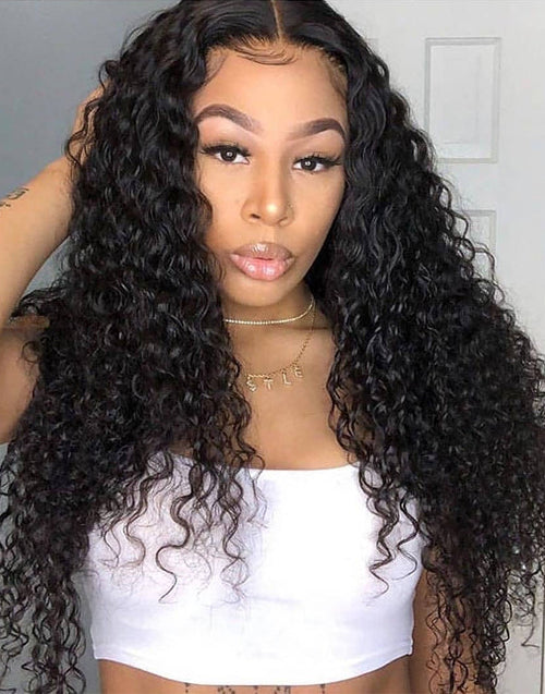 Jessies Wig Pre Cut 360 Crystal Lace Jerry Curly Bleached Knots Wig Human Hair Easily Do Ponytail/Bun