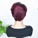 Aligrace T Part Lace Pixie Cut Short BoB Wigs 1B/99J Wigs